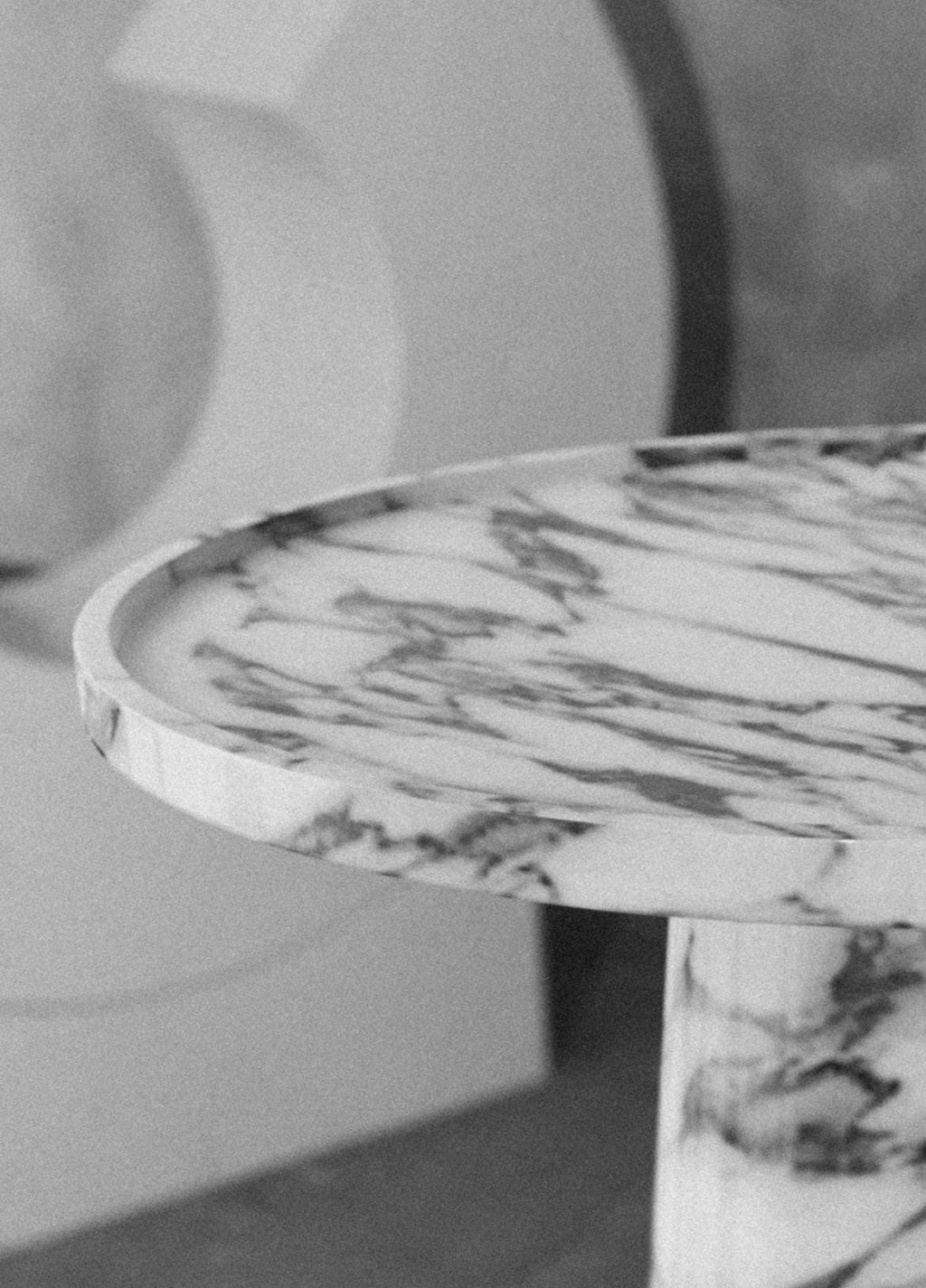 Luxury Side Table – White Marble - Modern Minimalist Design –Bespoke Natural Stone – Perfect for Living Room or Bedroom