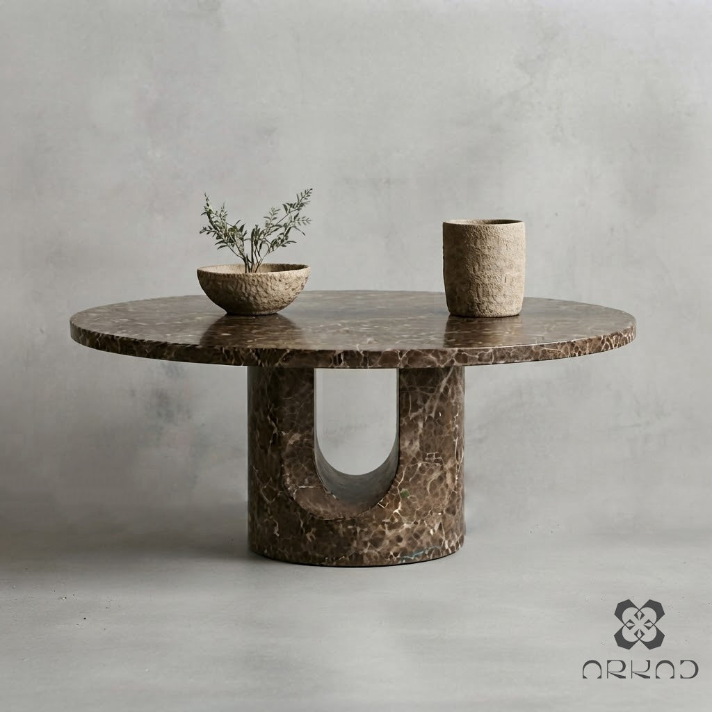 Coffee Table - Brown Marble – Emperador Stone Center Table