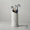 Luxury Umbrella Stand - Bespoke Modern minimalist – Elegant Entryway Decor – White Marble - Umbrella holder