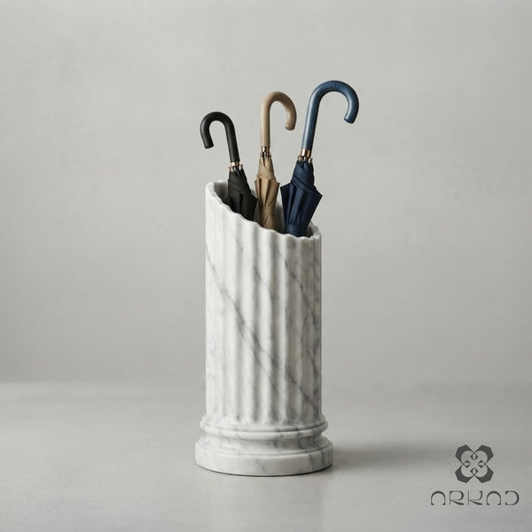 "RUIN" THE UMBRELLA STAND - WHITE MARBLE