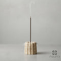 Incense Holder - Beige Travertine – Stone Burner – Natural Handmade Aromatherapy Decor - natural stone decoration - sustainable material