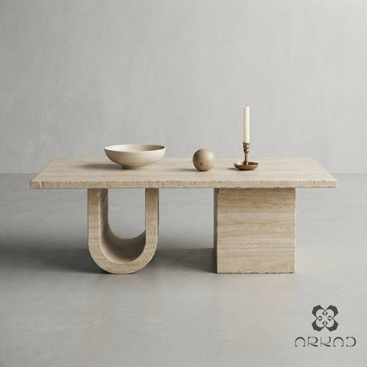 UTA - COFFEE TABLE - TRAVERTINE