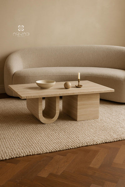 UTA - COFFEE TABLE - TRAVERTINE