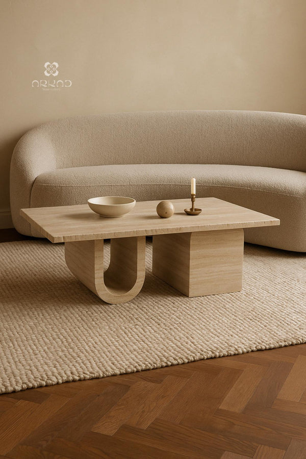UTA - COFFEE TABLE - TRAVERTINE