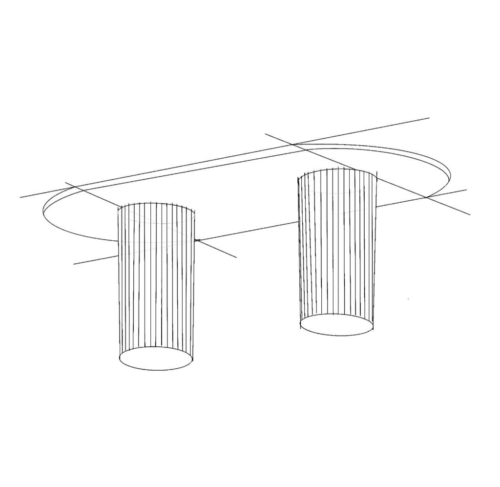 Oval Dining Table - Beige Travertine – Handcrafted Natural Stone Centerpiece – Modern Minimalist Dining Room Furniture