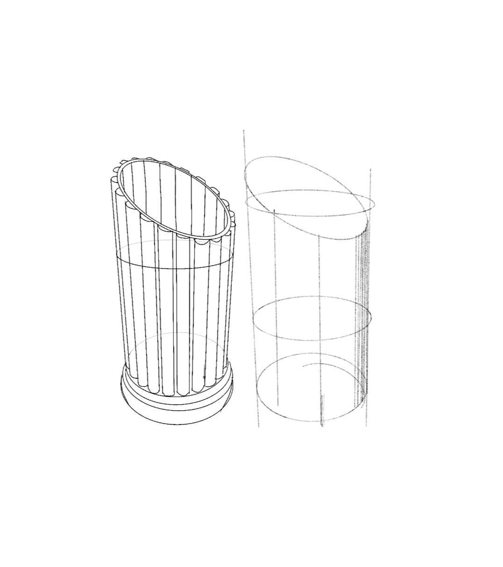 Luxury Umbrella Stand - Bespoke Modern minimalist – Elegant Entryway Decor – White Marble - Umbrella holder