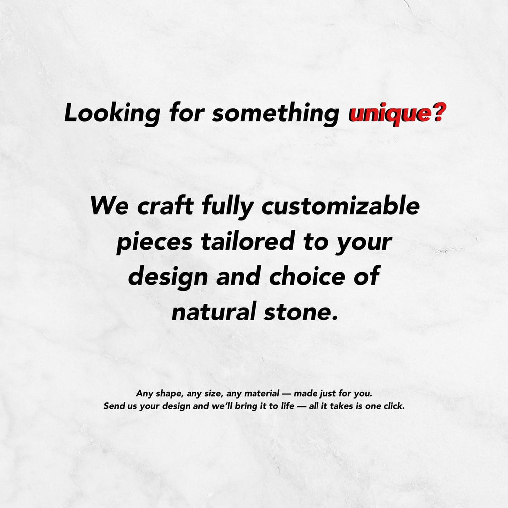 Luxury Side Table – White Marble - Modern Minimalist Design –Bespoke Natural Stone – Perfect for Living Room or Bedroom